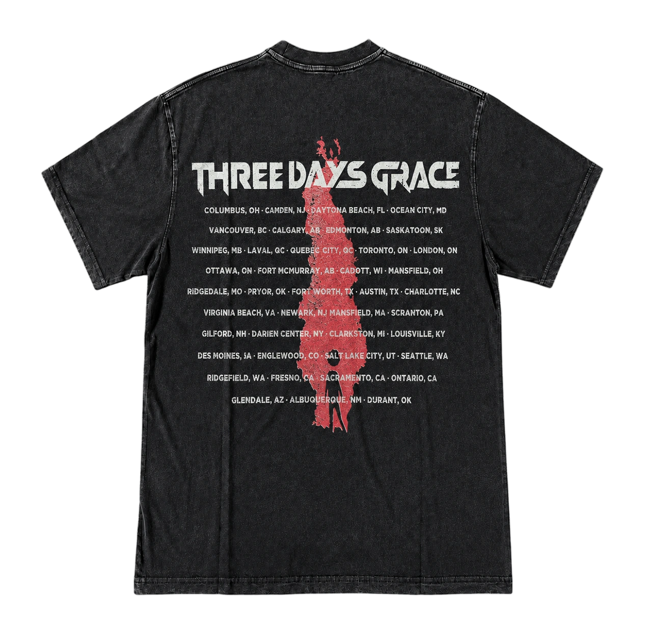 Тениска Three Days Grace - гръб