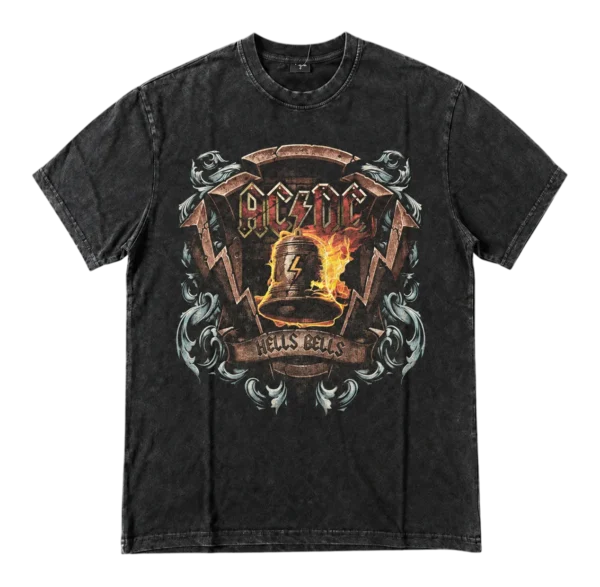 OVERSIZED ТЕНИСКА - AC/DC Hells Bells Front