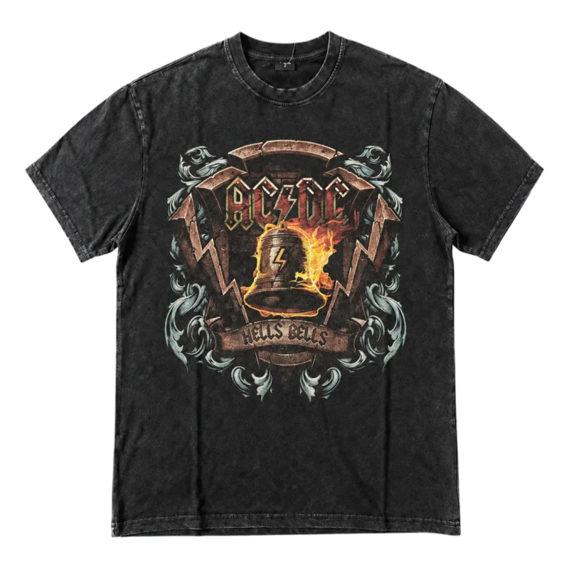 OVERSIZED ТЕНИСКА - AC/DC Hells Bells Front