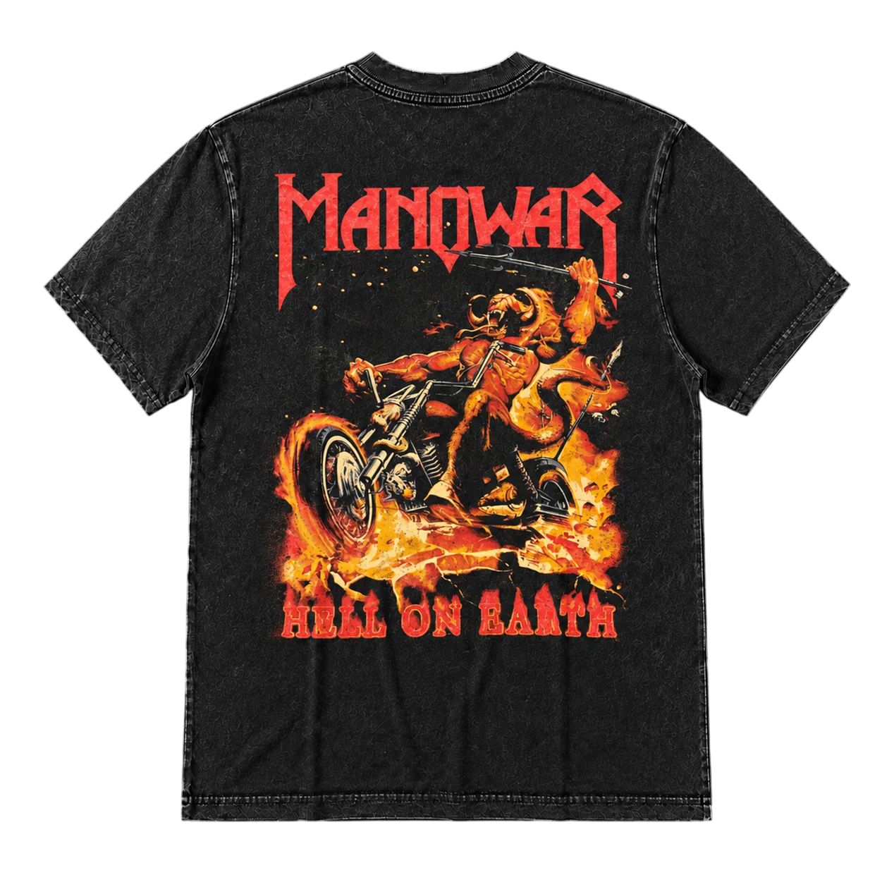 OVERSIZED ТЕНИСКА - Manowar Hell On Earth - Image 2